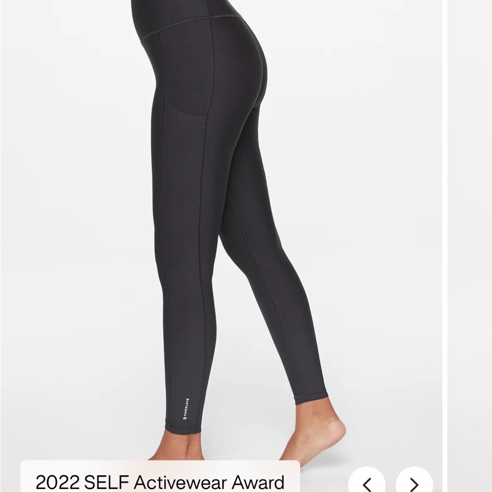 ThirdLove Women's Black Leggings with Pockets